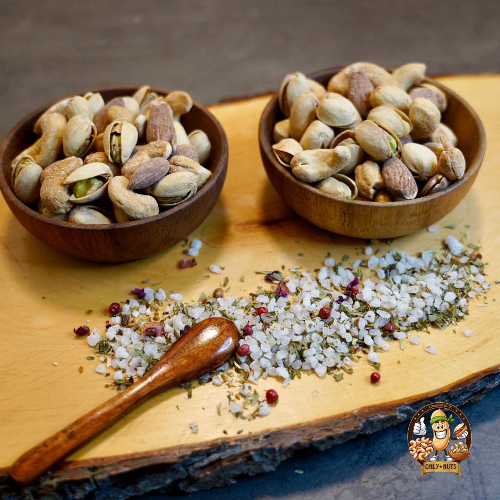 Genieße den vollmundigen Geschmack von salzigen Pistazien – perfekt gewürzt mit einer Prise grobem Meersalz. Diese knackigen Pistazien bieten einen herzhaften Snack, der ideal für alle ist, die salzige Snacks lieben. Perfekt für Partys, unterwegs oder als gesunder Snack für zwischendurch.#SalzigePistazien #HerzhafterSnack #GesundeKnabbereien #PistazienGenuss #PremiumSnacks